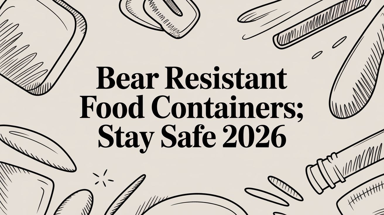 Bear Resistant Food Containers: Stay Safe 2026