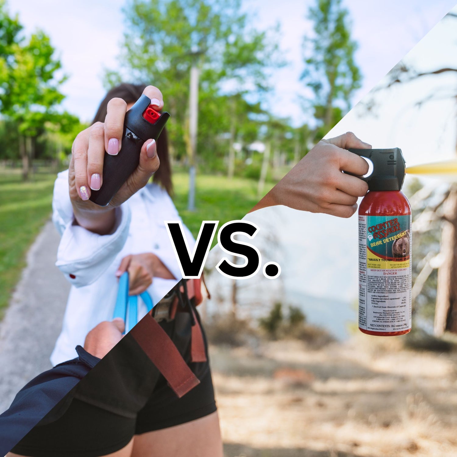 Bear Spray vs Pepper Spray