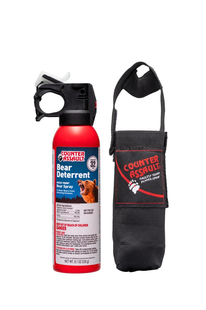 Counter Assault 8.1oz (32ft) bear deterrent spray with holster