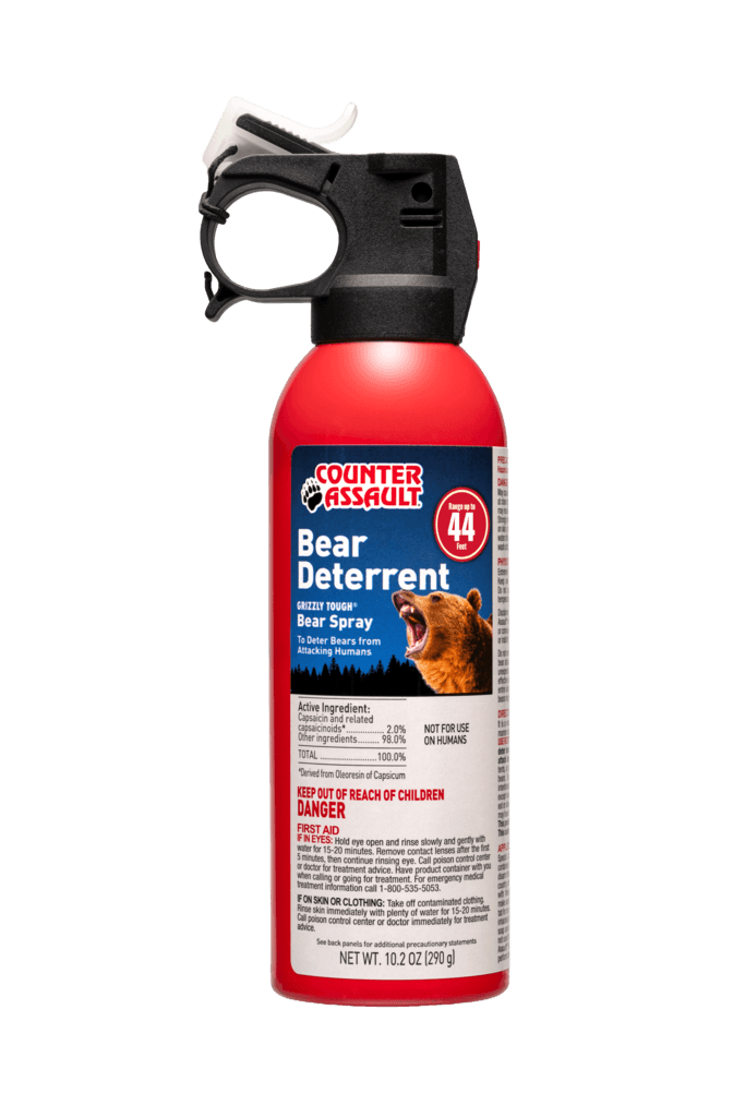 44-foot bear spray canister with label on a white background