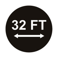 32 foot distance