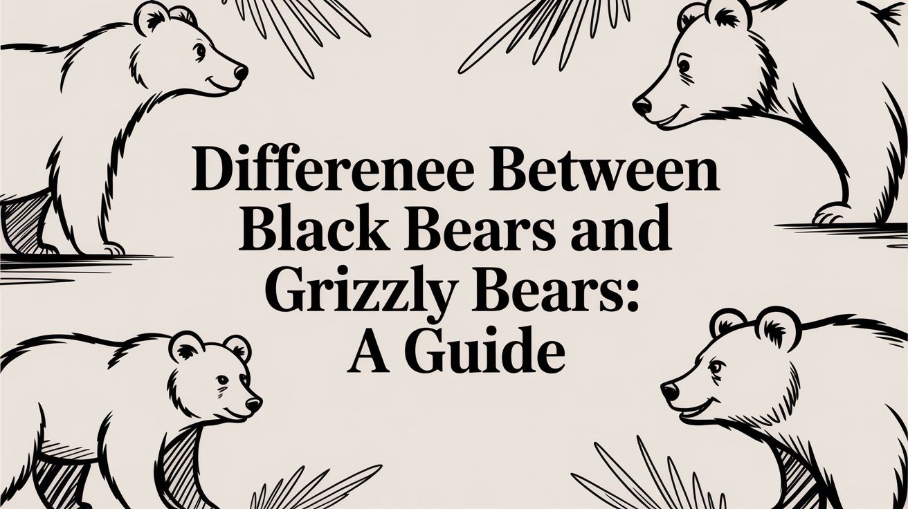 Difference Between Black Bears and Grizzly Bears: A Guide