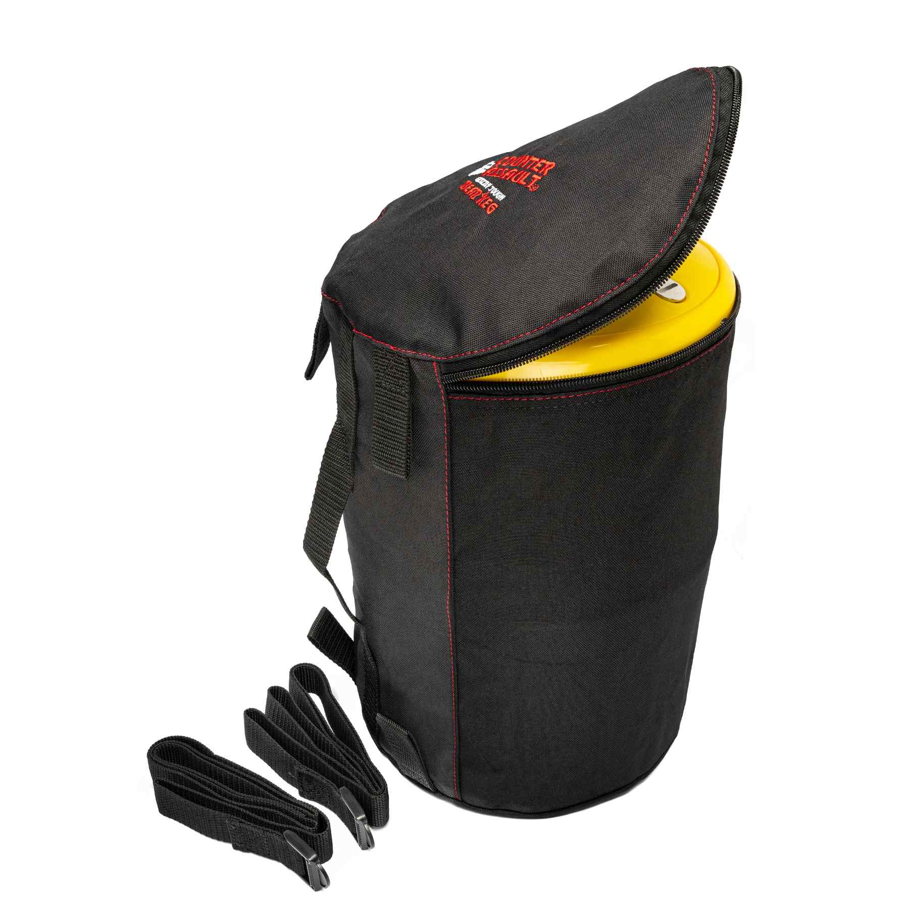 Bear keg carrying case with straps