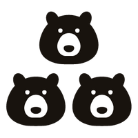 3 bear heads