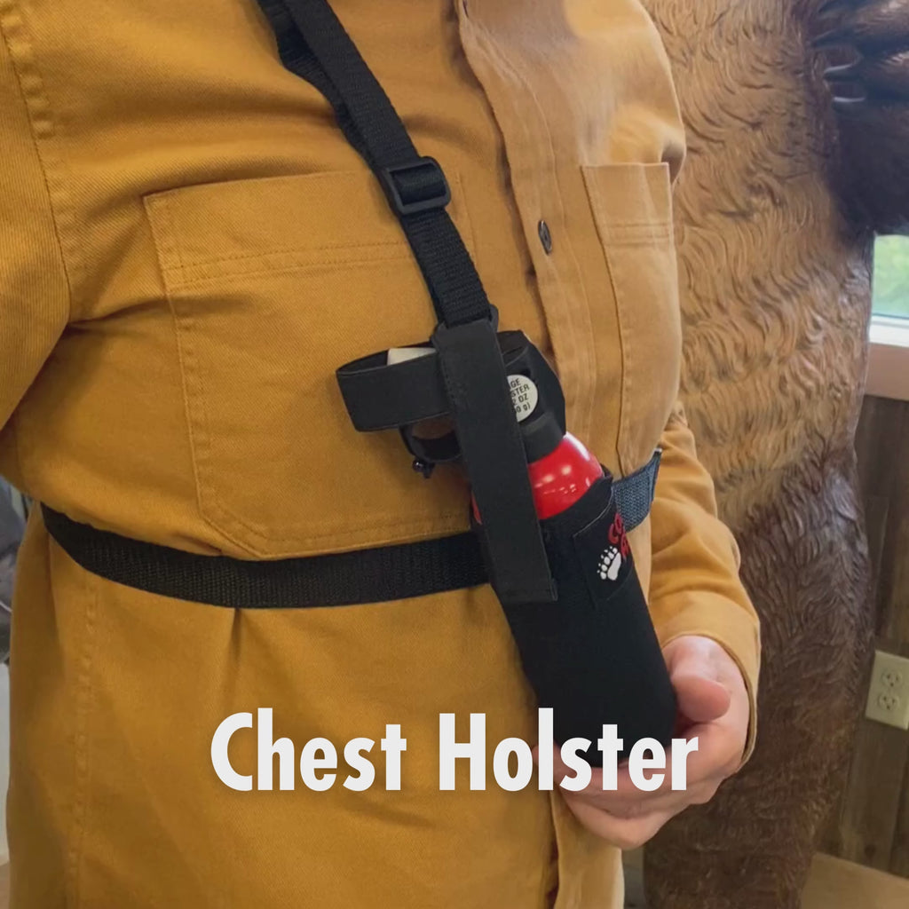 How the Counter Assault Chest Holster works